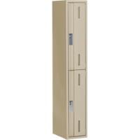 Concorde Heavy-Duty Lockers, 2 -tier, 12" x 18" x 72", Steel, Beige, Welded (Assembled) OSI Industrial Sales