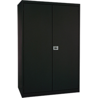 Deep Hi-Boy Storage Cabinet, Steel, 4 Shelves, 72" H x 36" W x 24" D, Black OSI Industrial Sales