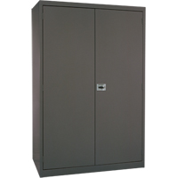Deep Hi-Boy Storage Cabinet, Steel, 4 Shelves, 72" H x 36" W x 24" D, Charcoal OSI Industrial Sales