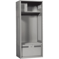 Casier pour &eacute;quipement, Acier, 24" la x 24" p x 72" h, Gris OSI Industrial Sales