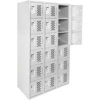Clean Line Lockerettes, 6 -tier, Bank of 3, 18" x 72" x 12", Steel OSI Industrial Sales