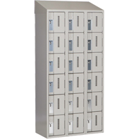 Concorde Heavy-Duty Lockers, 6 -tier, Bank of 3, 36" x 18" x 78", Steel, Grey, Welded (Assembled) OSI Industrial Sales
