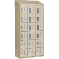 Concorde Heavy-Duty Lockers, 6 -tier, Bank of 3, 36" x 18" x 78", Steel, Beige, Welded (Assembled) OSI Industrial Sales