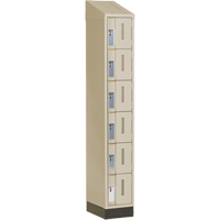 Casiers robustes Concorde, 6 niveaux, 12" x 18" x 82", Acier, Beige, Soud&eacute; (assembl&eacute;) OSI Industrial Sales