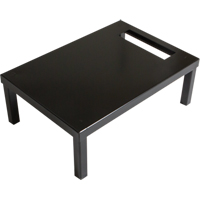 Base autoportante pour casiers robustes enti&egrave;rement soud&eacute;e Concorde, 1 Blocs, 6" lo x 12" la x 18" p, Noir, Acier OSI Industrial Sales