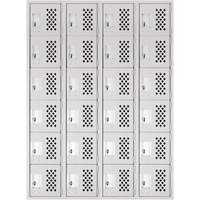 Clean Line Lockerettes, 6 -tier, Bank of 4, 18" x 72" x 12", Steel OSI Industrial Sales