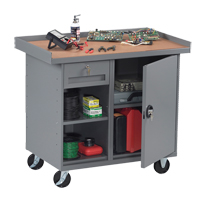 Mobile Workbench Cabinet, Laminate Surface OSI Industrial Sales