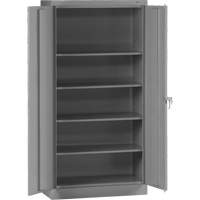 Standard Storage Cabinet, Steel, 4 Shelves, 72" H x 36" W x 18" D, Grey OSI Industrial Sales