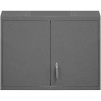 Wall-Mounted Cabinet, 27" H x 29-7/8" W x 13-11/16" D, 2 Shelves, Steel, Grey OSI Industrial Sales