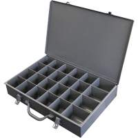 Steel Scoop Compartment Boxes, 17.875" W x 12" D x 3" H, 24 Compartments OSI Industrial Sales