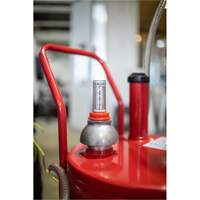 25-Gallon Steel Fuel Caddy with 2-Way Rotary Pump & Filter OSI Industrial Sales