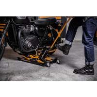 ATV and Motorcycle Jack, 0.75 Ton(s) Capacity, 4-2/3" Lowered, 14-1/2" Raised, Manual Hydraulic OSI Industrial Sales