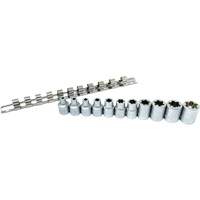 Flat-Cut E-"Star" Socket Set, 11 Pieces, 3/8" Drive Size OSI Industrial Sales