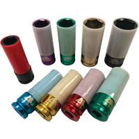 Thin Wall Master Impact Socket Set, 9 Pieces, 1/2" Drive Size OSI Industrial Sales