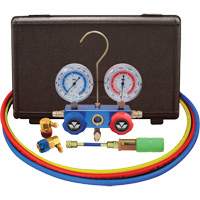 Ensemble de manom&egrave;tre &agrave; collecteur &agrave; deux voies pour l'automobile R134A avec mini injecteur de colorant OSI Industrial Sales