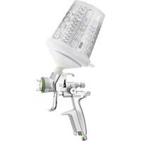 Pistolet de peinture de premi&egrave;re qualit&eacute; 4400?B HVLP?1,0 SR avec godet RPS 0,3?L, pour les retouches de finitions automobiles, Entr&eacute;e d'air 1/4" NPT, 4,24 pi³/min, Capacit&eacute; 0,3 L, 0,14 psi OSI Industrial Sales