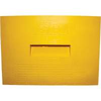 Wheel Chock, Polyurethane, Yellow, 15-1/4" W x 12-1/8" D x 10-3/4" H OSI Industrial Sales