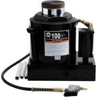 Air Actuated Bottle Jack, 100 Ton(s), Air Hydraulic/Manual Hydraulic, 17-22/25" Raised Height OSI Industrial Sales