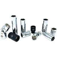 Chrome Finish Socket Set with Rail, 10 Pieces, 1/4"/3/8" Drive Size OSI Industrial Sales