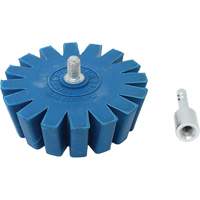 Conical Gear Eraser Wheel with Quick-Connect Arbor Adapter OSI Industrial Sales