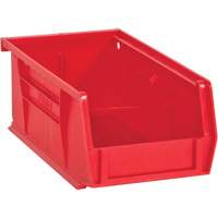 Hook-On Bins, 4" W x 3" H x 7" D, Red, 10 lbs. Capacity OSI Industrial Sales