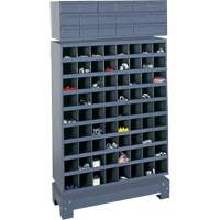Modular Small Parts Storage Unit, Steel, 18 Drawers, 33-3/4" x 12-1/4" x 58-5/8", Grey OSI Industrial Sales