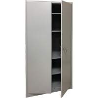 Armoire de rangement, Acier, 4 Tablettes, 78" h x 36" la x 24" P, Gris OSI Industrial Sales