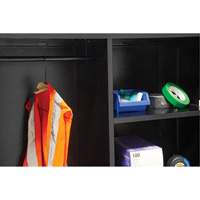 Combination Storage Cabinet, 36" W x 18" D x 72" H, Black OSI Industrial Sales