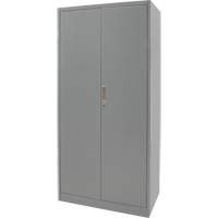 Hi-Boy Storage Cabinet, Steel, 4 Shelves, 72" H x 36" W x 18" D, Grey OSI Industrial Sales