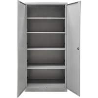 Hi-Boy Storage Cabinet, Steel, 4 Shelves, 72" H x 36" W x 18" D, Grey OSI Industrial Sales