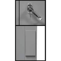 Counter-High Storage Cabinet, Steel, 2 Shelves, 42" H x 30" W x 15" D, Grey OSI Industrial Sales