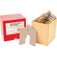 Assortiments de cales d'&eacute;paisseur &agrave; rainure, 2" lo x &eacute;paisseur 0,001"- 0,075", 2" la, Acier inoxydable OSI Industrial Sales