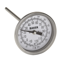 Bi-Metal Thermometers, Contact, Analogue, 0-250°F (-20-120°C) OSI Industrial Sales