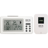Indoor/Outdoor Thermometers With Clock, Contact, Digital, 32 to 122°F (0 to 50°C) OSI Industrial Sales
