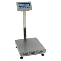 Top Gun Electronic Platform Scales, 18" L x 12" W, 150 lbs. Capacity OSI Industrial Sales