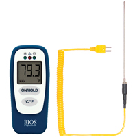 Food Thermometer with HACCP Check, Contact, Digital, -83.2 - 1999°F (-64 to 1400°C) OSI Industrial Sales