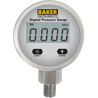 B5000 Series Pressure Gauge, 2-1/2" , 0 - 30 psi/0 - 831 in. w.c./0-206.8 kPa, Bottom Mount, Digital OSI Industrial Sales