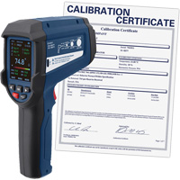 Professional Infrared Thermometer with Integrated Type K Thermocouple & Calibration Certificate, -58 - 3362°F (-50 - 1850°C), 55:1, Adjustable Emmissivity OSI Industrial Sales