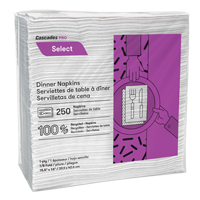 Pro Select 1/8 Fold Dinner Napkins, 1 Ply, 15.5" x 16" OSI Industrial Sales