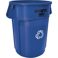 Contenants ronds pour le recyclage BRUTE, Vrac, Plastique, 44 gal. US OSI Industrial Sales