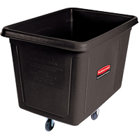 Bulk Cube Truck, Polyethylene, 48" L x 34-1/16" W x 36-1/2" H, 20 cu.ft. Volume, 600 lbs. Capacity OSI Industrial Sales