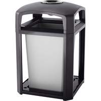 Landmark Series Waste Receptacle & Ash Tray, Plastic, 35 US gal. Capacity, 40" Height OSI Industrial Sales