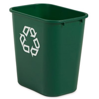 Medium Recycling Wastebasket, Deskside, Plastic, 28 US Qt. OSI Industrial Sales