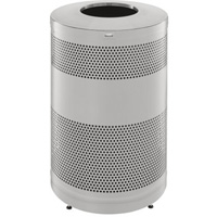 Classics Open Top Decorative Waste Bin, Stainless Steel, 51 US gal. Capacity OSI Industrial Sales
