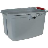 Double Utility Pail, 5 US Gal. (20 qt.) Capacity, Grey OSI Industrial Sales