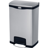 Slim Jim&reg; Waste Container, Stainless Steel, 13 US gal. Capacity OSI Industrial Sales
