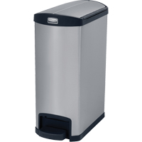 Slim Jim&reg; Waste Container, Stainless Steel, 13 US gal. Capacity OSI Industrial Sales
