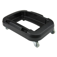 Recycling & Waste Receptacle Dolly, Polypropylene, Black, Fits: 17-1/4" x 12-1/2" OSI Industrial Sales