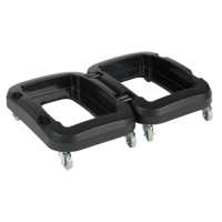 Recycling & Waste Receptacle Dolly, Polypropylene, Black, Fits: 17-1/4" x 12-1/2" OSI Industrial Sales