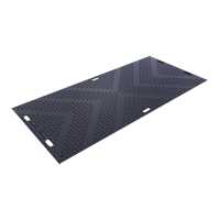 LibertyMat&reg; Medium-Duty Ground Protection, 4' x 8', High Density Polyethylene, Textured, Black OSI Industrial Sales
